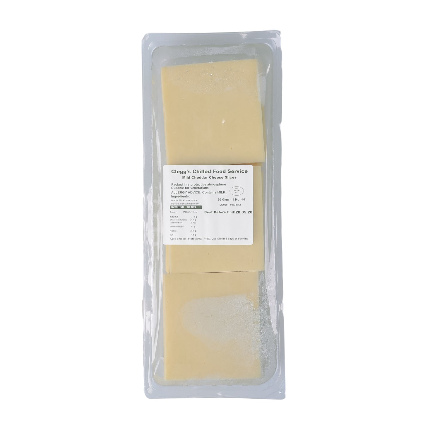 Cheddar Slices x 1Kg